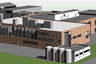 Mills Duplex – Tilbygg Næringsmiddelindustri | 3D-illustrasjon: Arkitektene Astrup og Hellern