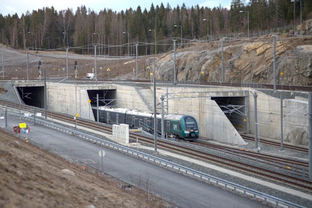 Inngangen til Blixtunnelen