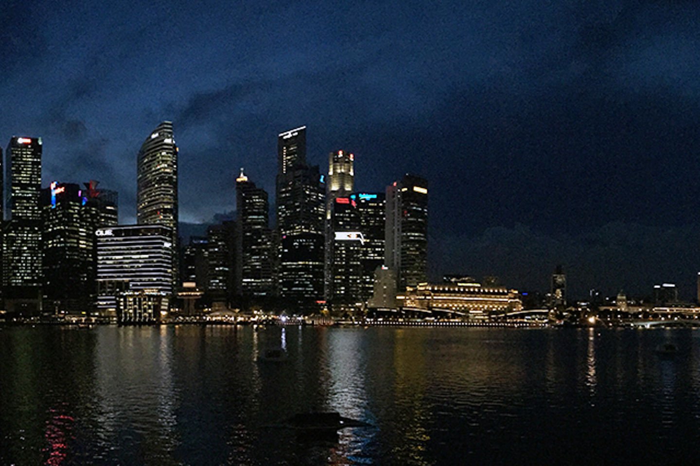 Singapore by night.