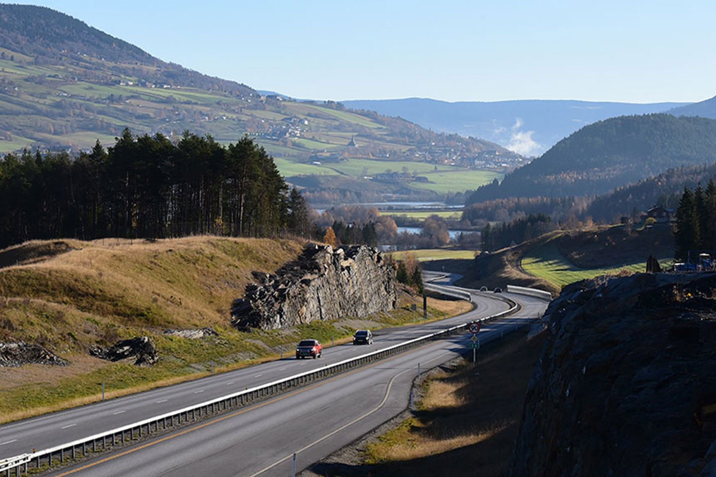 E6 mellom Frya og Sjoa i Gudbrandsdalen ble hedret med Vakre vegers pris. (