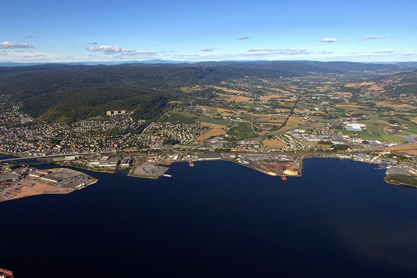 Den nye Fjordbyen ligger ved Drammensfjorden |