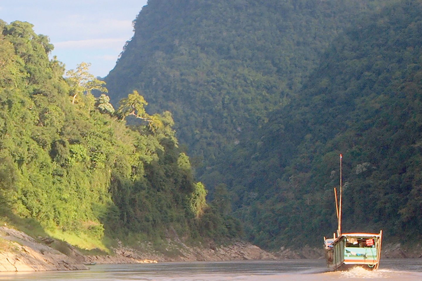 Mekongs storslåtte natur i nærheten av der Luang Prabang dammen skal bygges | Bilde: Kristine