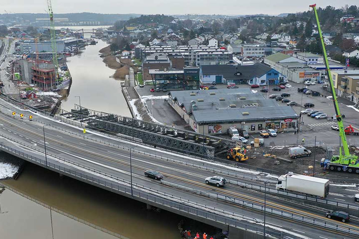 Den nye veistrekningen i Fredrikstad |