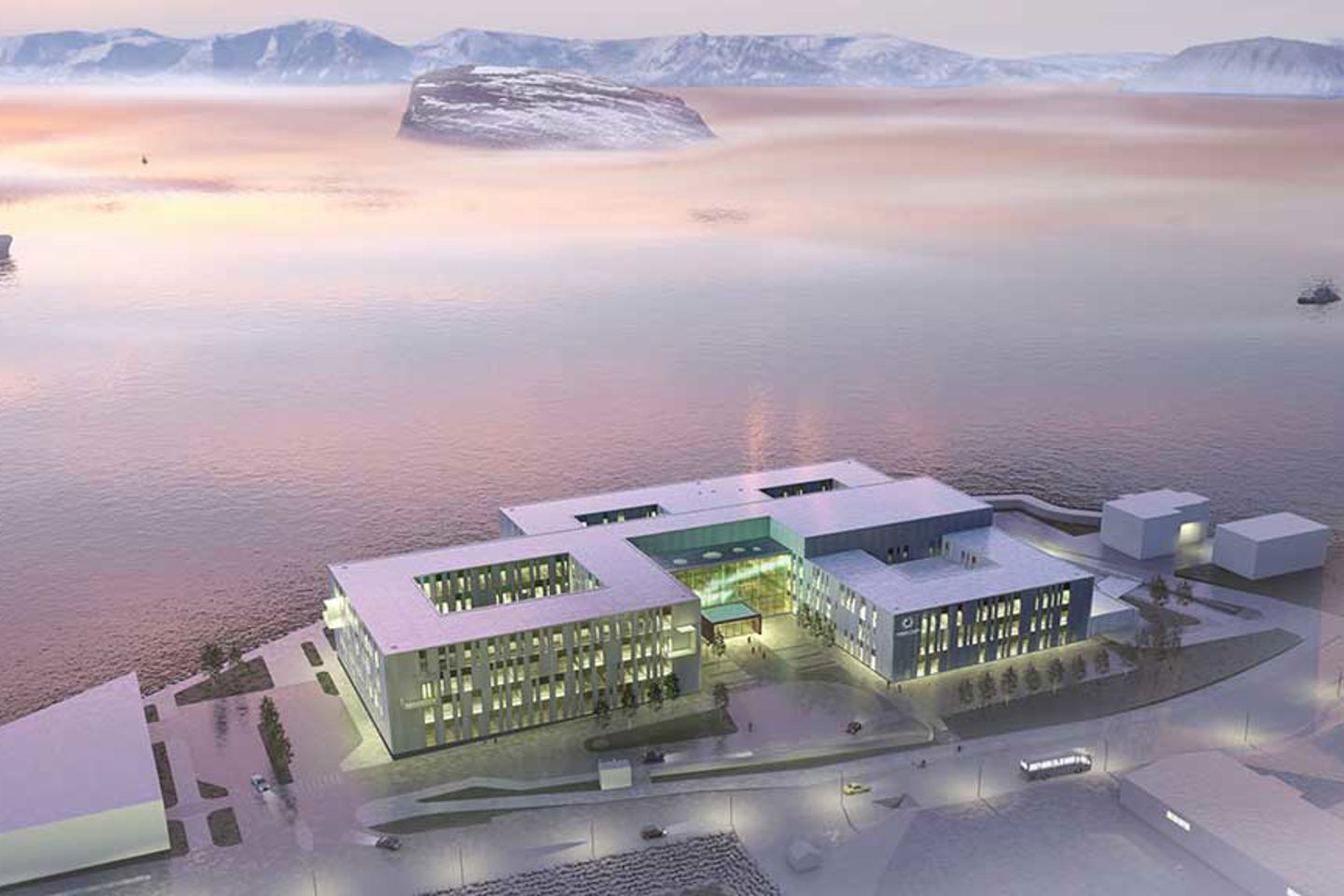 Hammerfest sykehus | Illustrasjon: LINK arkitektur