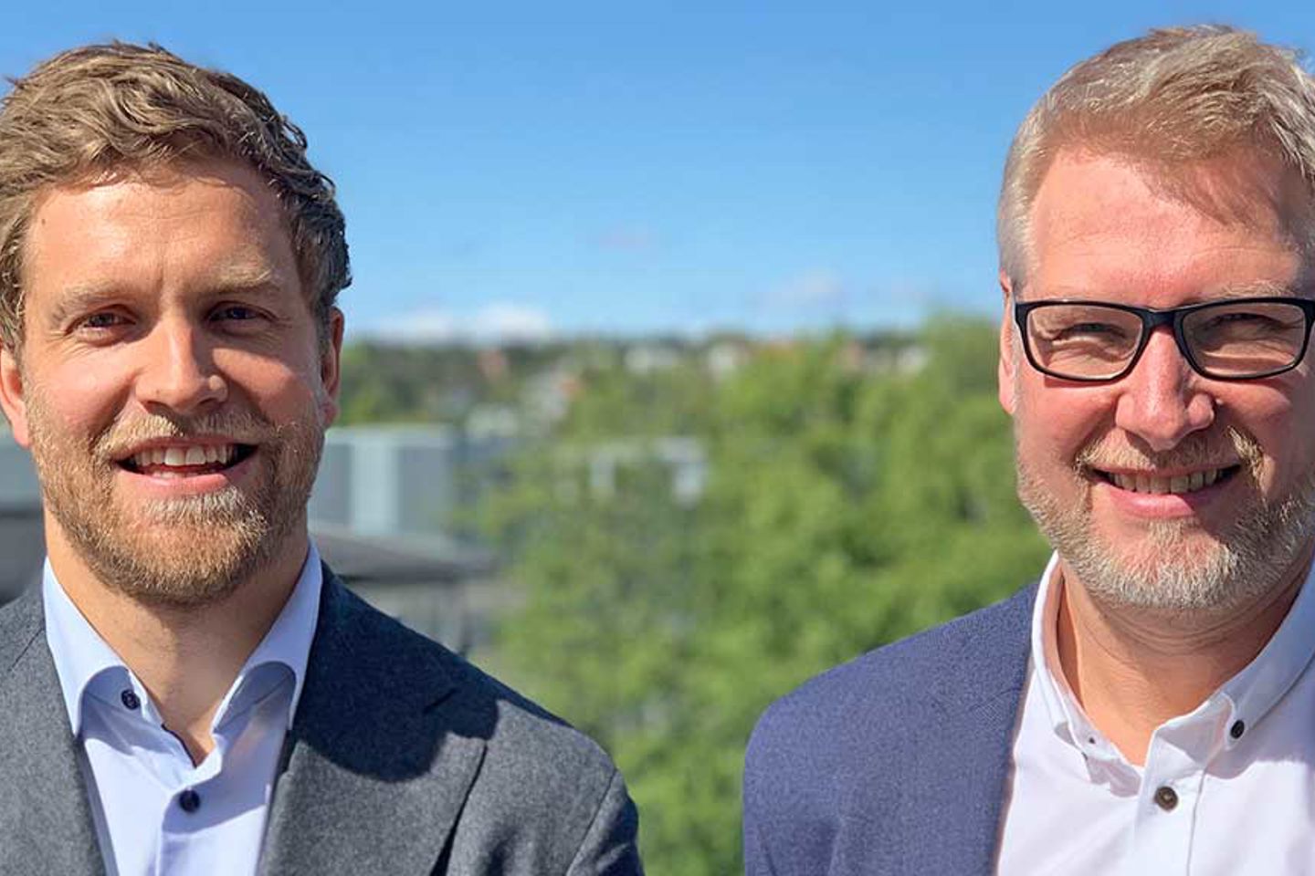 Herman Bjørn Smith (t.v) og Rune Winther leder arbeidet med digital innovasjon i Multiconsult.