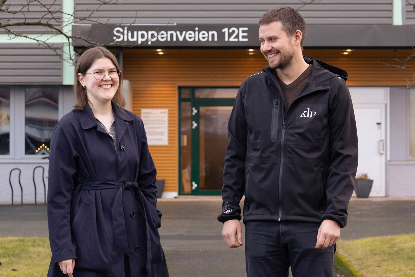 Solveig Heggvoll (Multiconsult) og Jonas Brenntrø (KLP Eiendom Trondheim) er svært fornøyd med