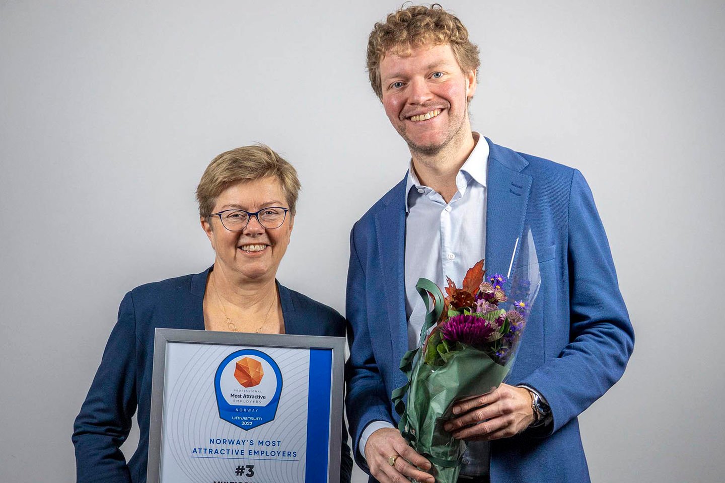 Fagdirektør Ida Bryn og Martin Halvorsen - leder talent og rekruttering er fornøyd med