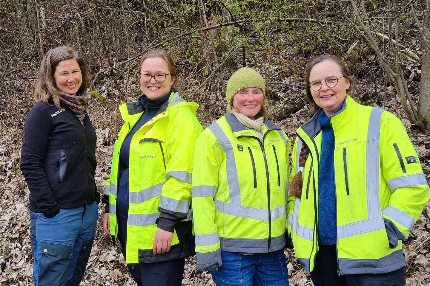 Silje Skarsten, Linn Nefertari Leh, Eveliina Kalioniemi og Sølvi Wehn skal jobbe med